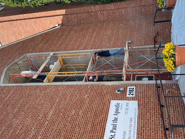 Reconstruction of our Memorial Portal.